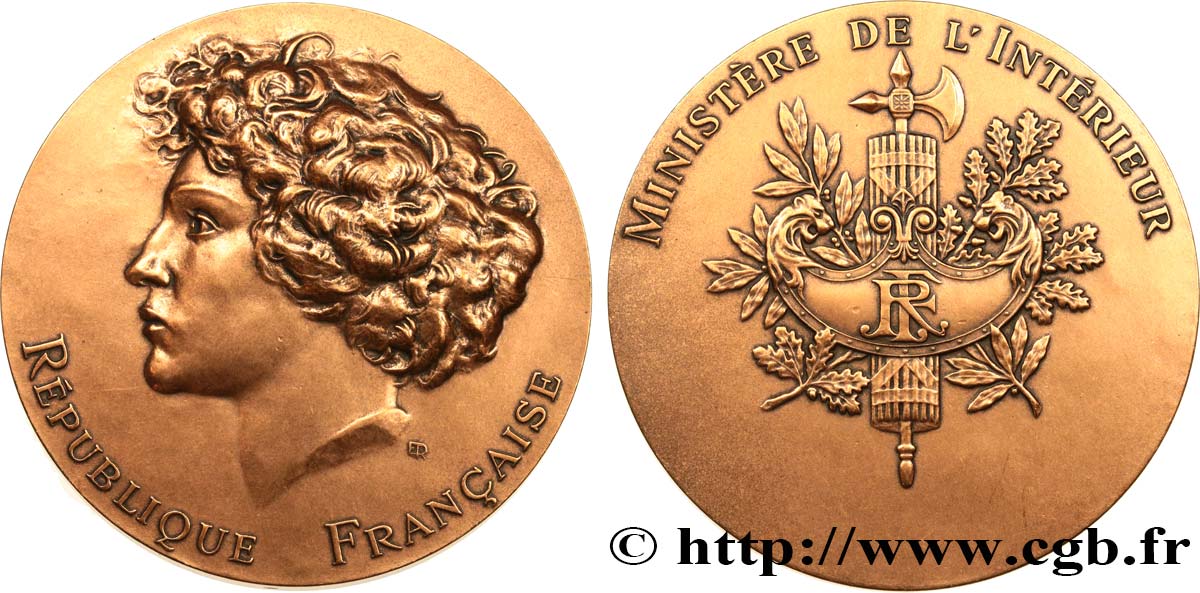 CINQUIÈME RÉPUBLIQUE Médaille République Française TTB+