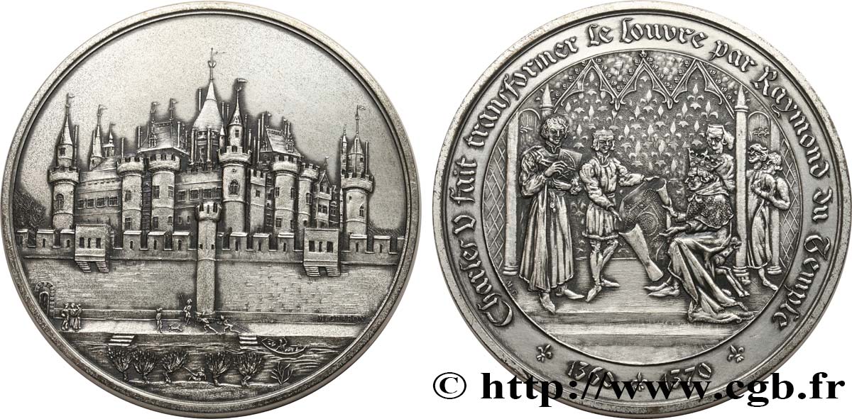 BUILDINGS AND HISTORY Médaille, Le Louvre EBC