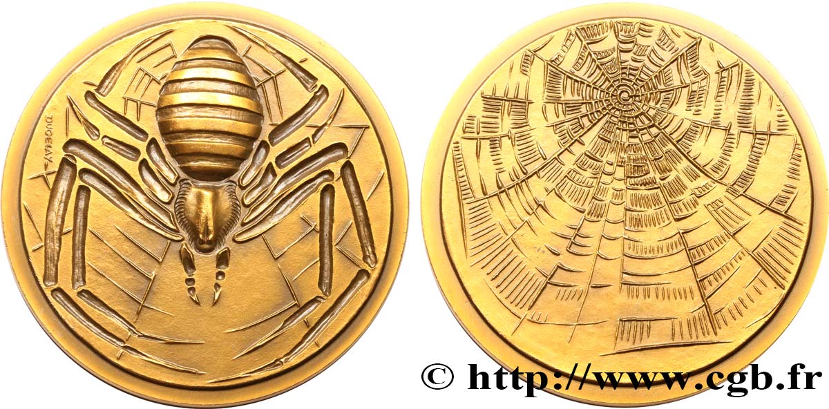 ANIMALS Médaille animalière - Araignée Argiope AU