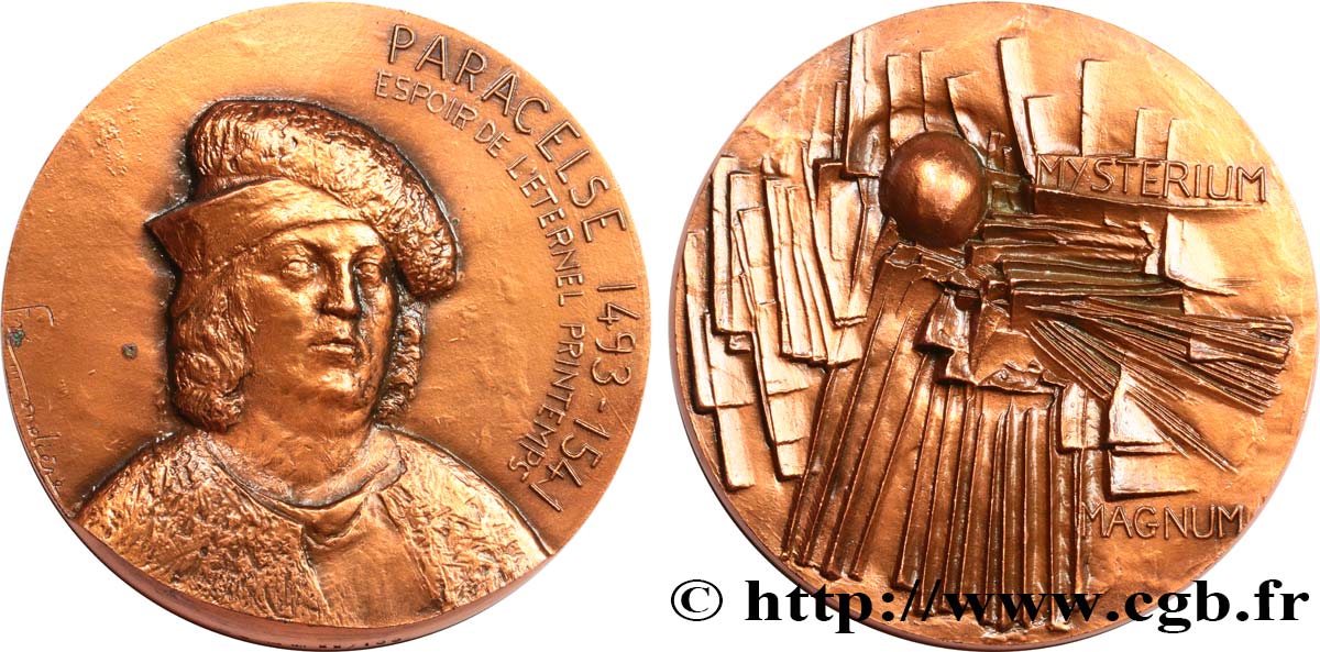 FAMOUS FIGURES Médaille, Paracelse AU