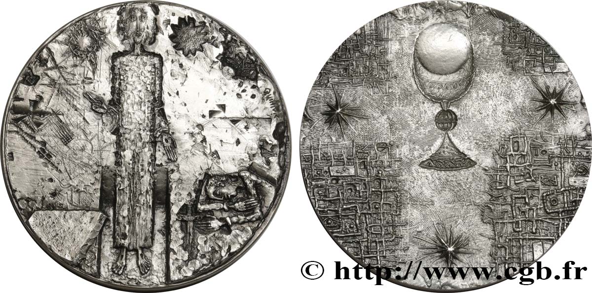 MÉDAILLES RELIGIEUSES Médaille, Christ et Eucharistie VZ