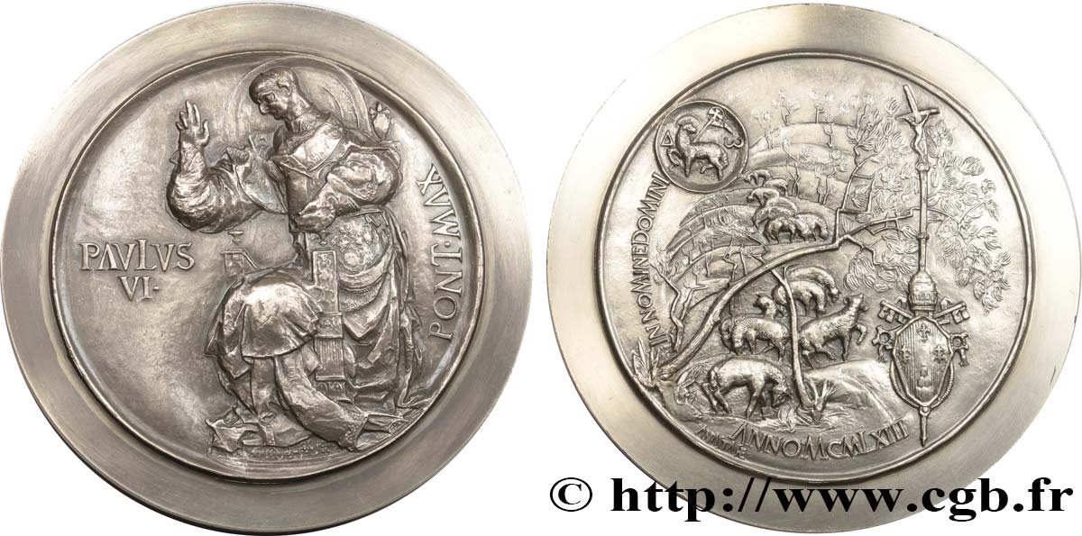VATICAN ET ÉTATS PONTIFICAUX Médaille, Paul VI, In Nomine Domini SUP