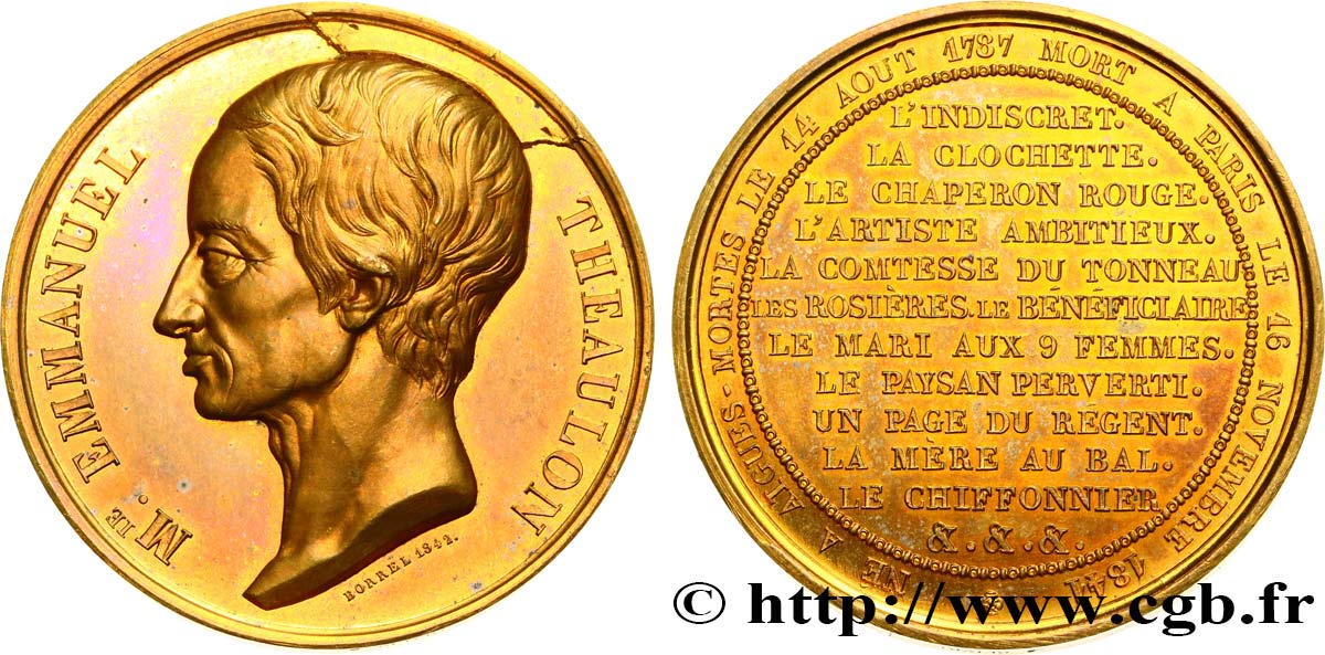 LUIS FELIPE I Médaille, Emmanuel Theaulon EBC