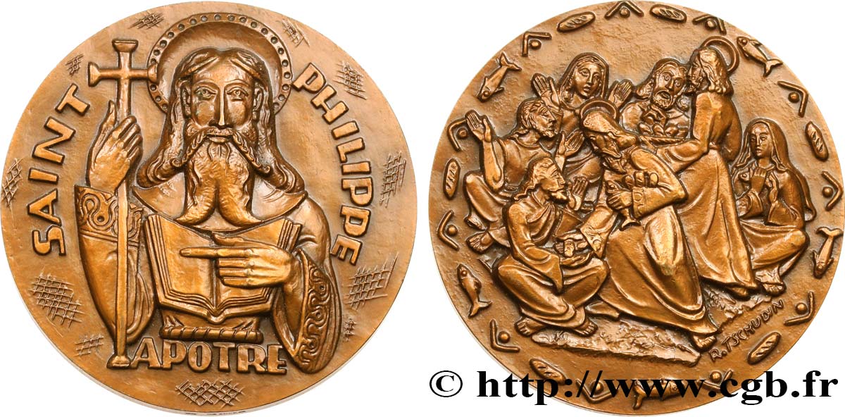 MÉDAILLES RELIGIEUSES Médaille, Saint Philippe, Apôtre SUP