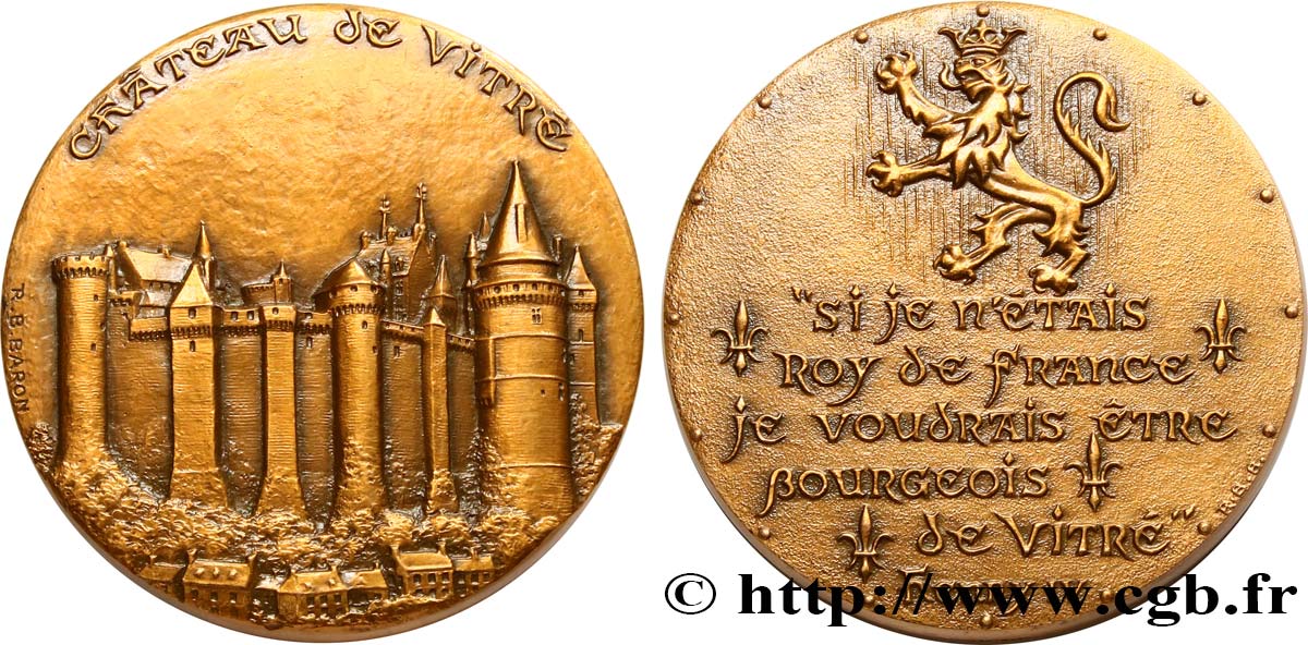 BUILDINGS AND HISTORY Médaille, Chateau de Vitre AU