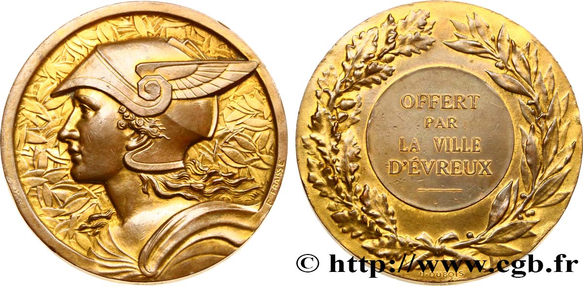 VILLES DE NORMANDIE Médaille de récompense TTB+