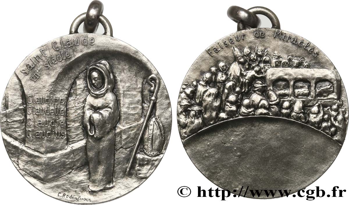 MÉDAILLES RELIGIEUSES Médaille, Saint Claude, faiseur de miracles TTB+