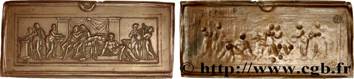ART, PAINTING AND SCULPTURE Plaque décorative, Scène antique de Dupré AU