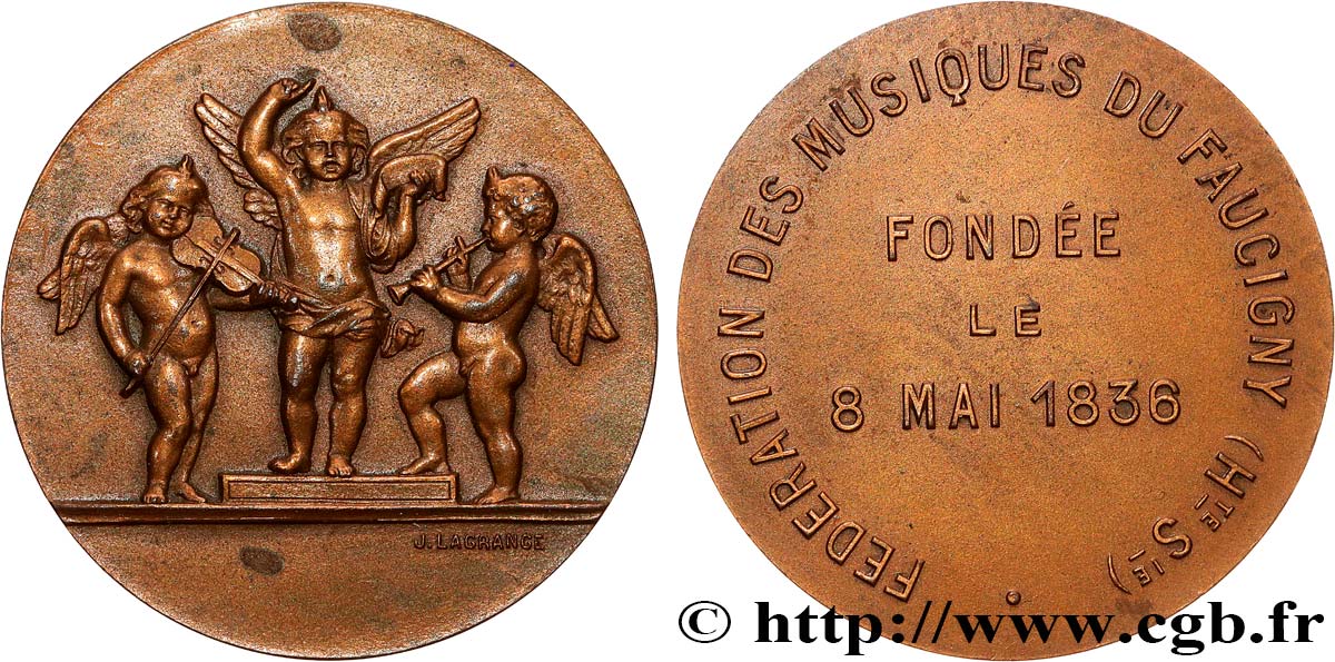 QUINTA REPUBBLICA FRANCESE Médaille, Fédération des Musiques du Faucigny q.SPL