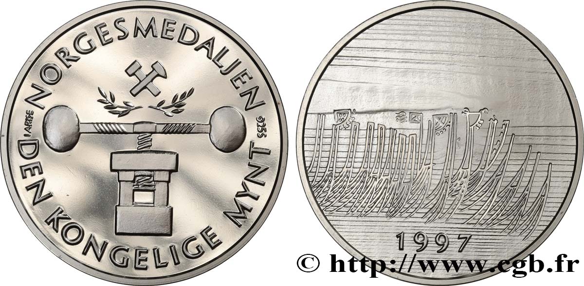 SVEZIA Médaille de la Kongelige Mynt MS