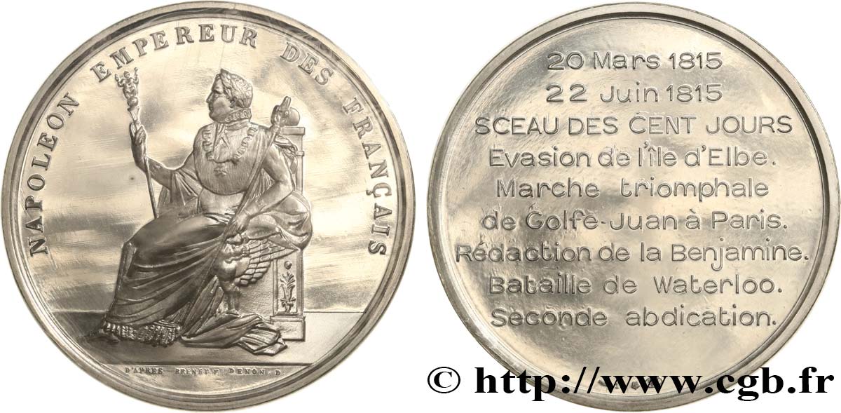 PRIMER IMPERIO Médaille commémorative, bicentenaire de la Naissance de Napoléon SC