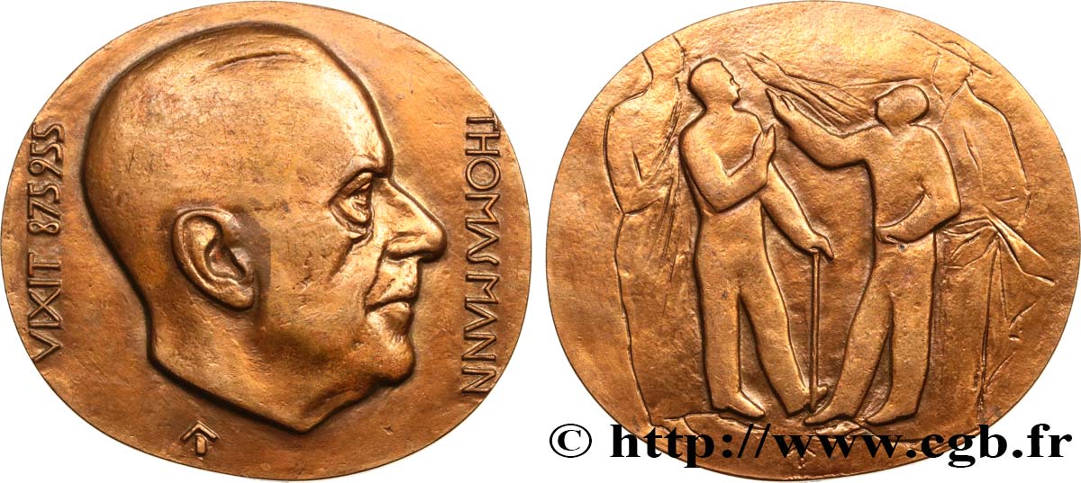 LITERATURE : WRITERS - POETS Médaille, Thomas Mann EBC