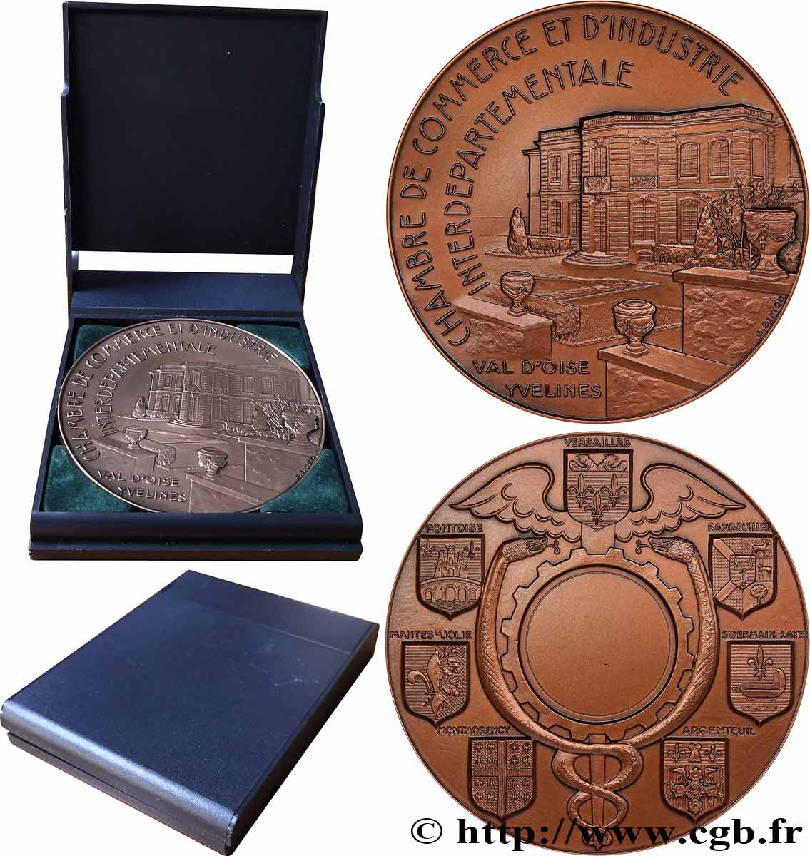 CHAMBERS OF COMMERCE / CHAMBRES DE COMMERCE Médaille, Chambre de commerce et d’industrie interdépartementale AU