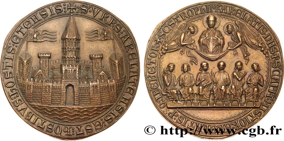 CINQUIÈME RÉPUBLIQUE Médaille, Arles fortifiée SUP