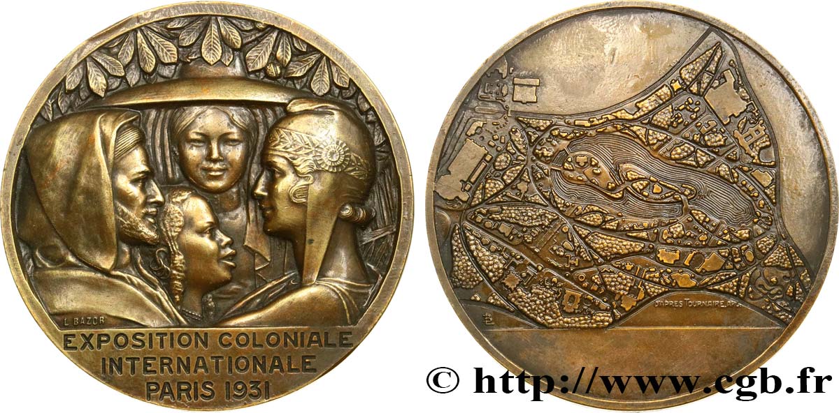 III REPUBLIC Médaille, Exposition coloniale internationale AU