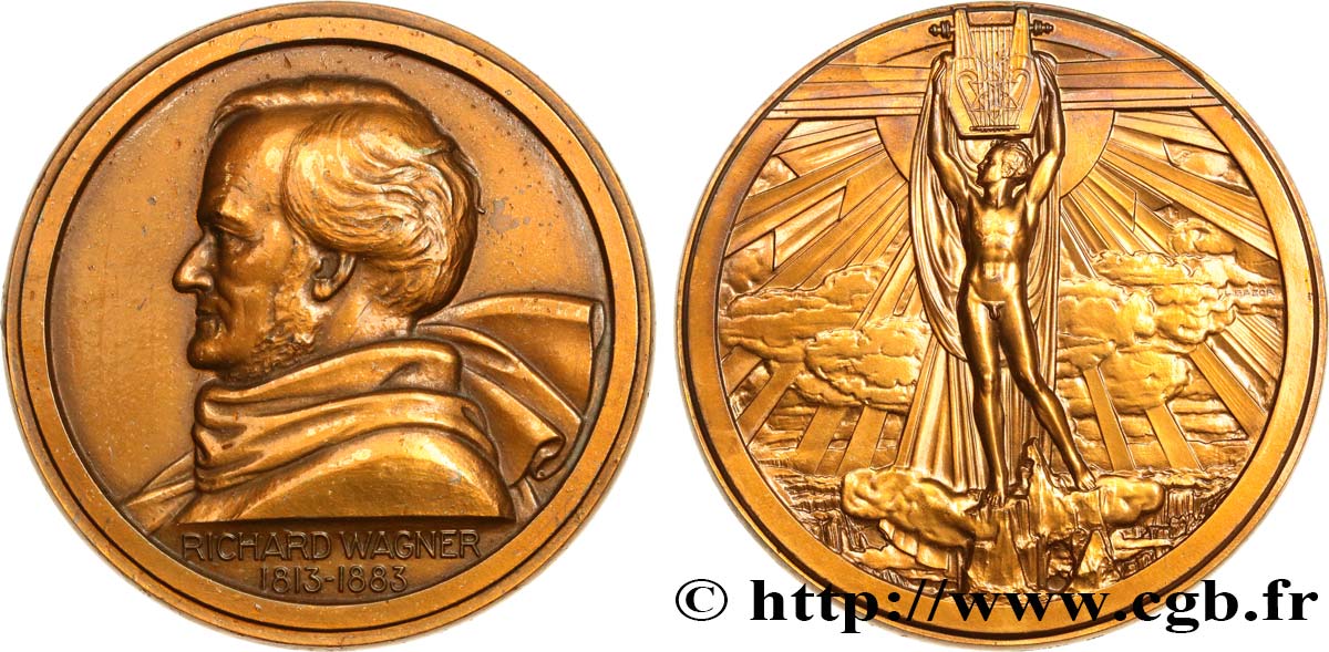 GERMANY Médaille, Richard Wagner AU