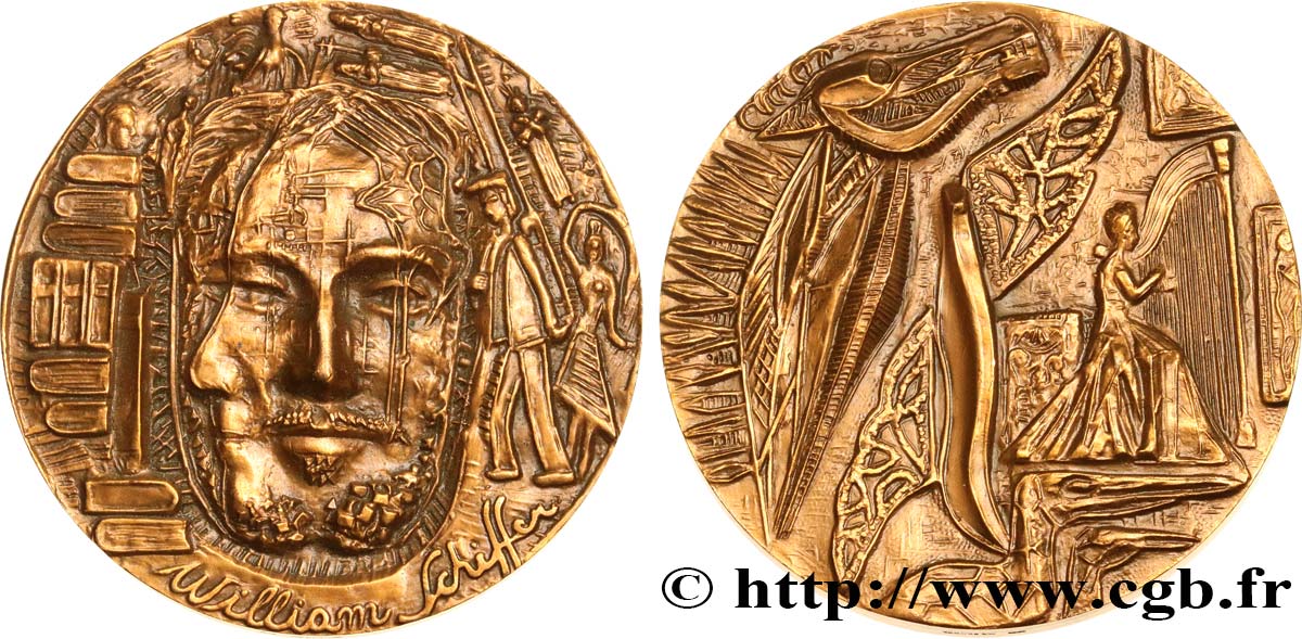 VARIOUS CHARACTERS Médaille, William Schiffer AU