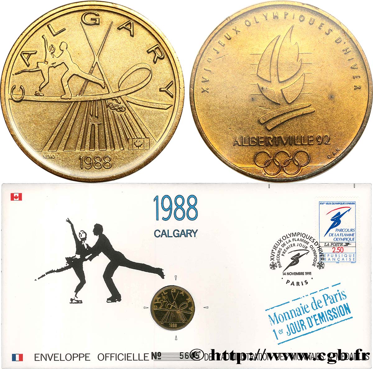 SPORTS Enveloppe “Timbre médaille” n°18 MS