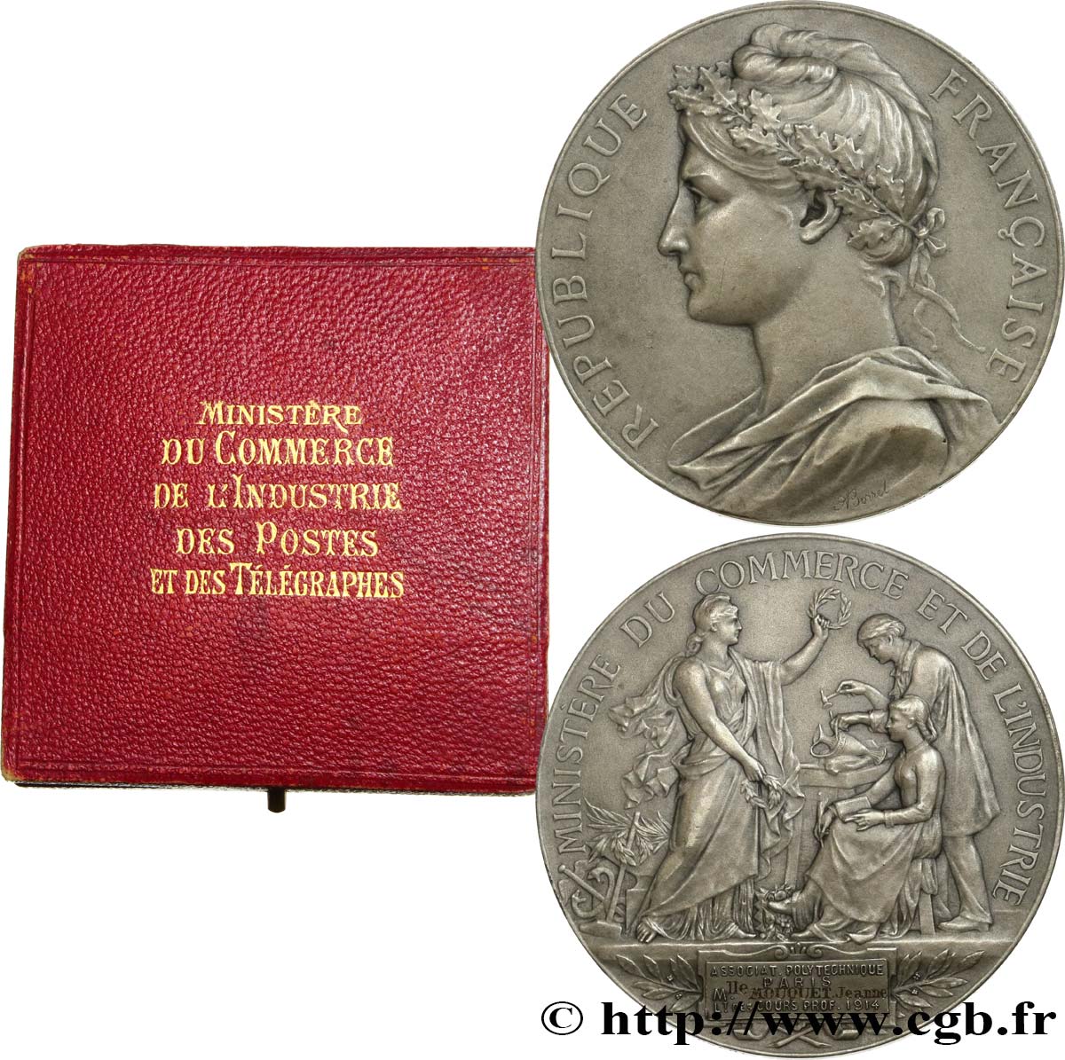 DRITTE FRANZOSISCHE REPUBLIK Médaille de récompense, Association Polytechnique fVZ