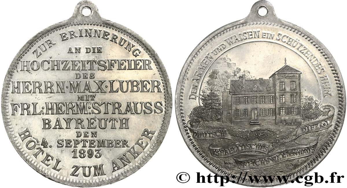 GERMANIA Médaille, Célébration du mariage d’Hermine Strauss SPL