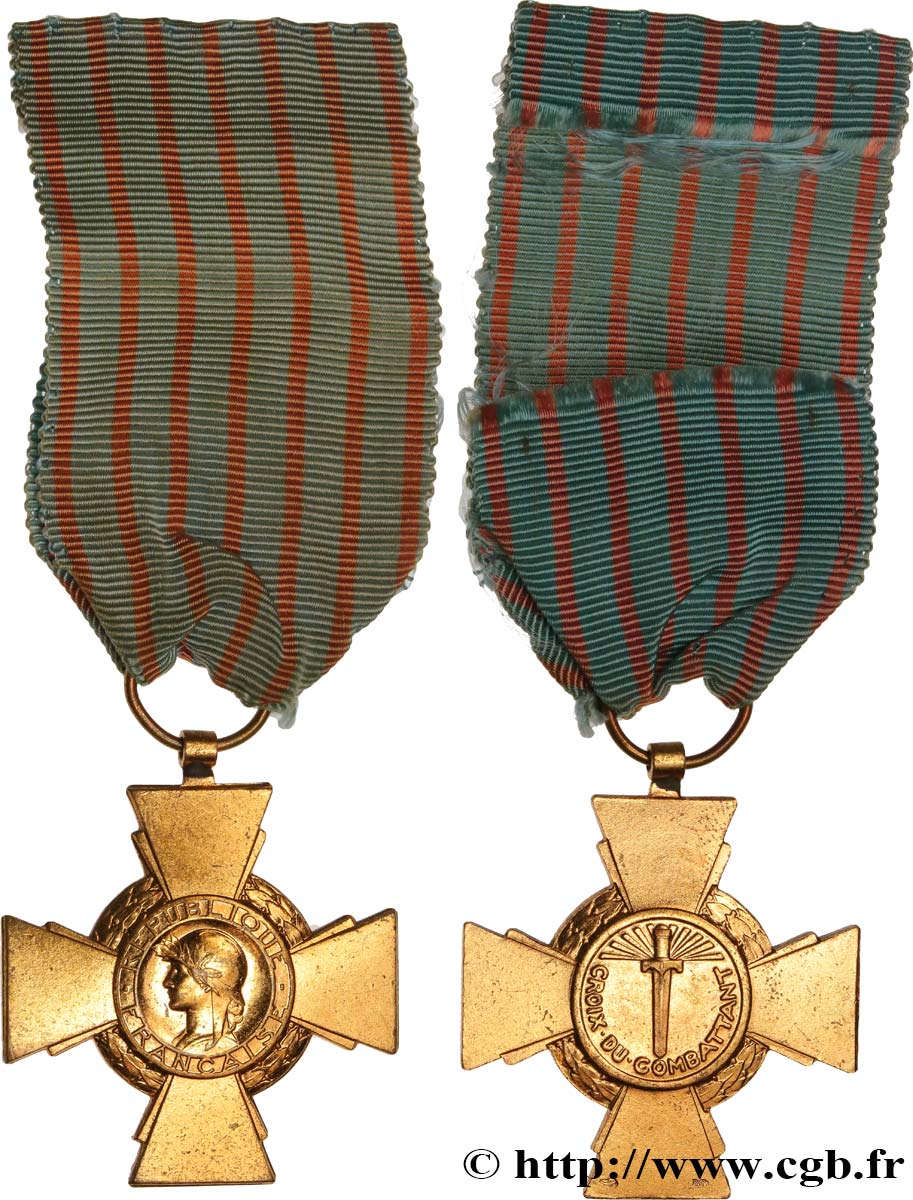 QUINTA REPUBBLICA FRANCESE Croix du combattant BB