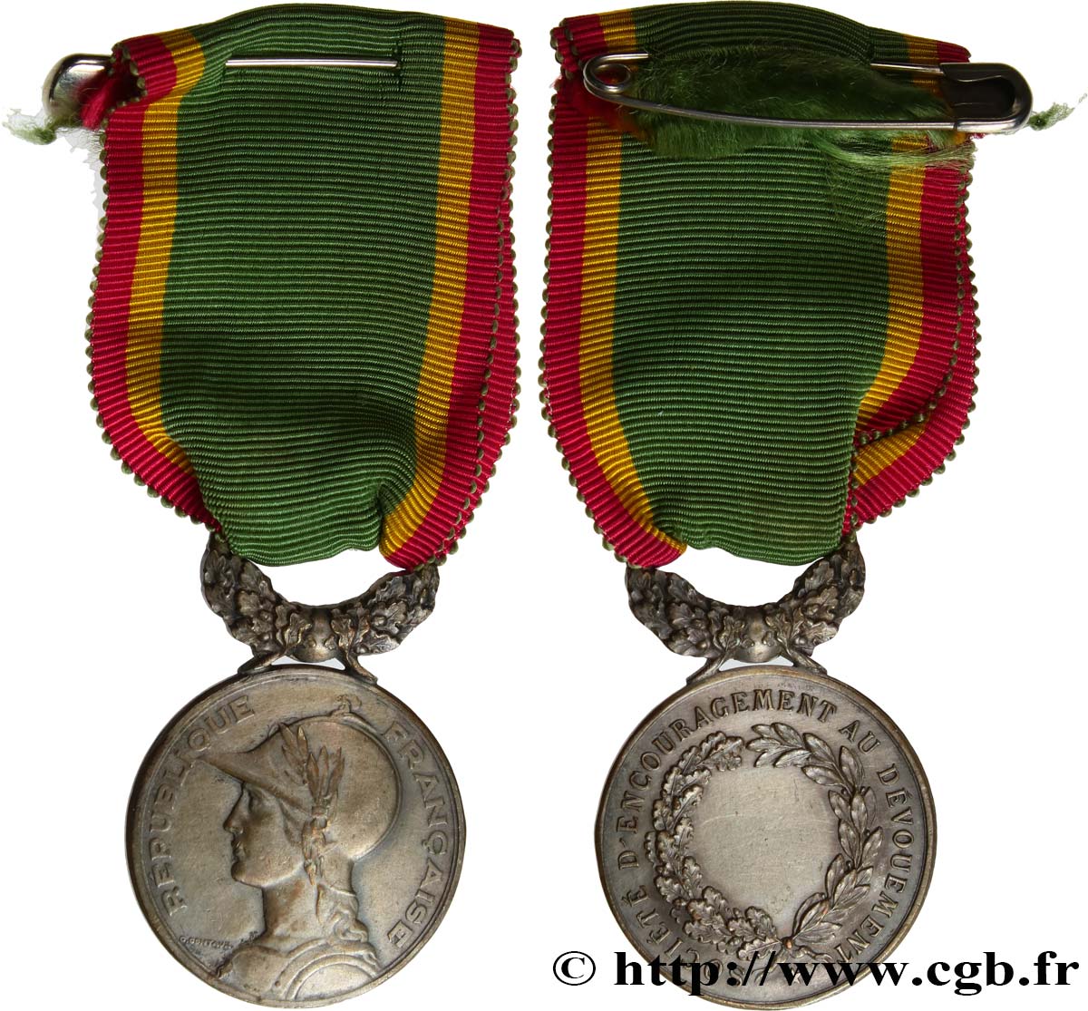 SOCIÉTÉS DE BIENFAISANCE Médaille, Société d’encouragement au dévouement SS