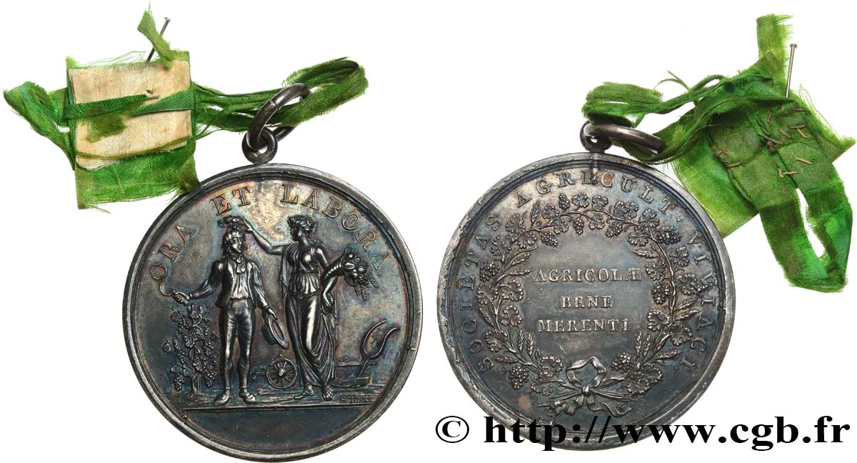 AGRICULTURAL, HORTICULTURAL, FISHING AND HUNTING SOCIETIES Médaille, Ora et Labora XF