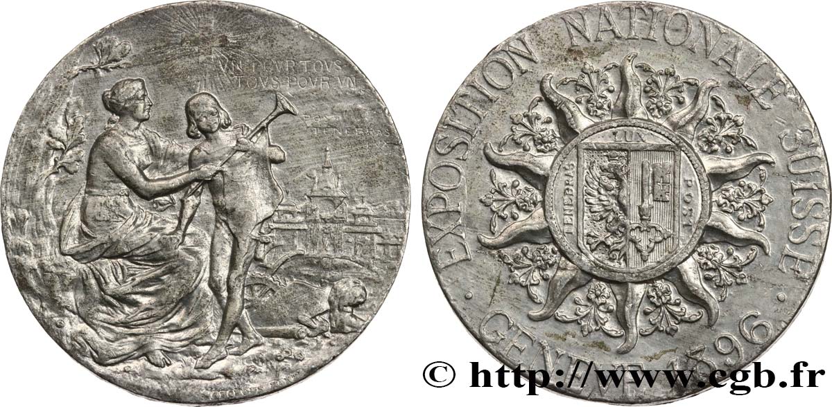 SWITZERLAND - HELVETIC CONFEDERATION Médaille, Exposition Nationale suisse SS