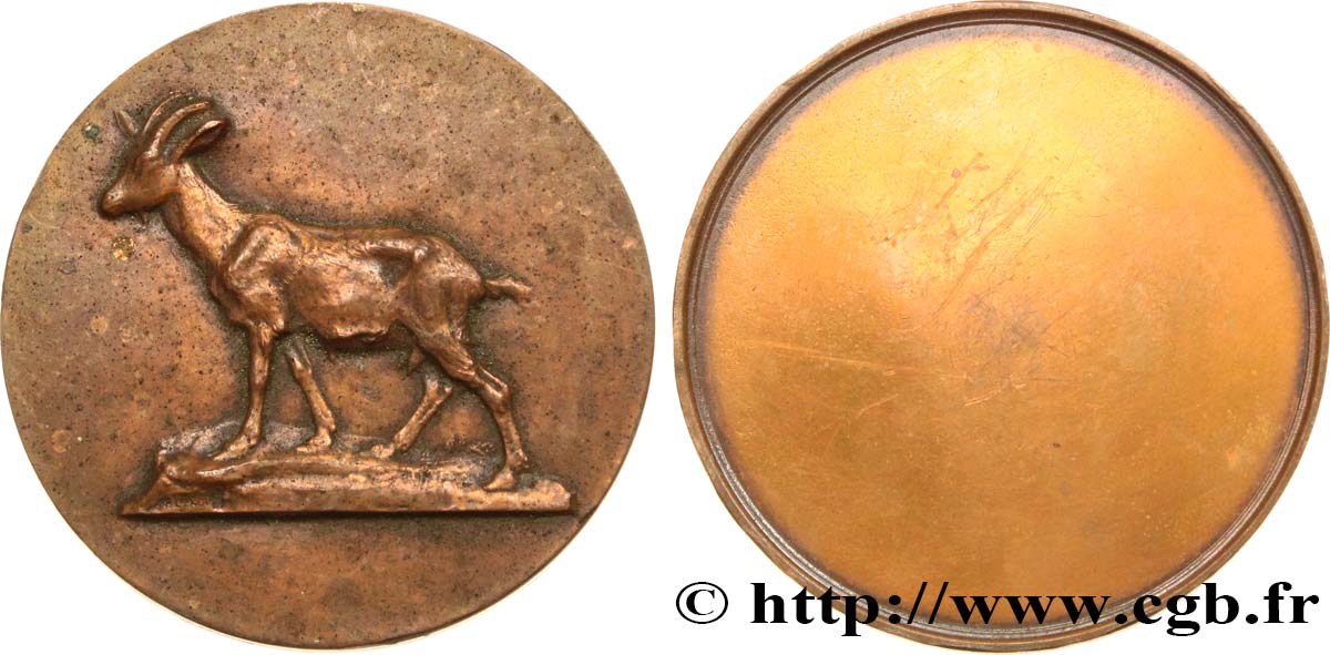 ANIMAUX Médaille animalière - Chèvre TTB
