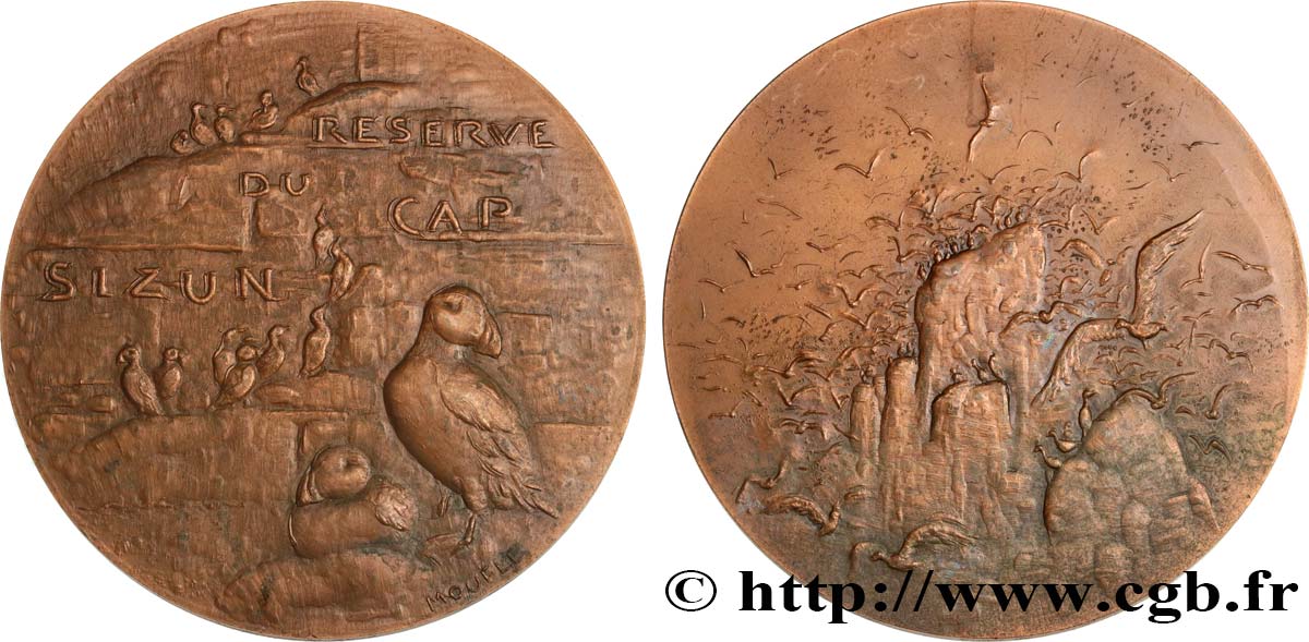 V REPUBLIC Médaille, Réserve du Cap Sizun XF