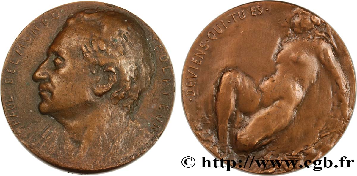 PERSONNAGES DIVERS Médaille, Paul Belmondo, Sculpteur TTB