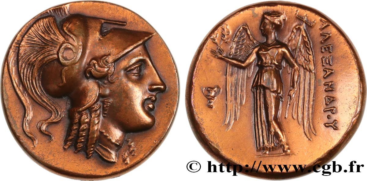 FUNFTE FRANZOSISCHE REPUBLIK Médaille antiquisante, Statère d’Alexandre III le Grand VZ