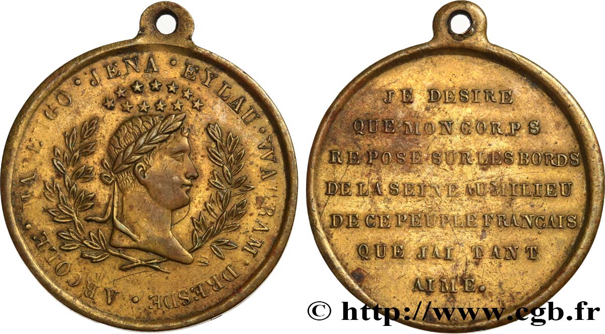 LOUIS-PHILIPPE Ier Médaille, souvenir napoléonien, repos du corps TTB