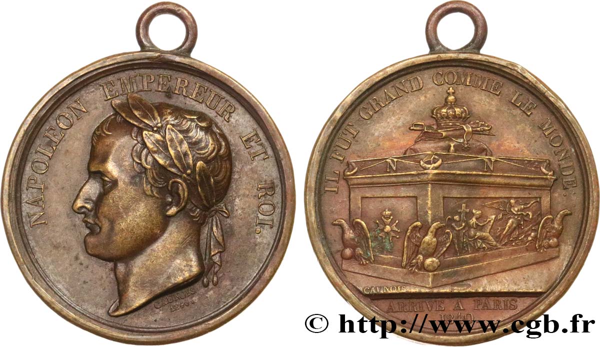 LUIGI FILIPPO I Médaille, translation des cendres q.SPL