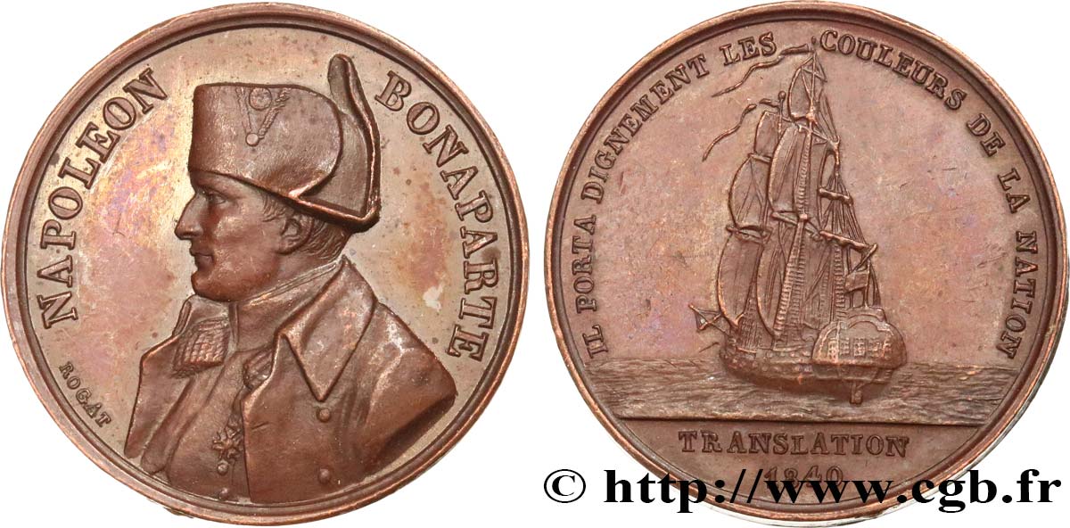 LUIS FELIPE I Médaille, Retour des cendres de Napoléon Ier EBC