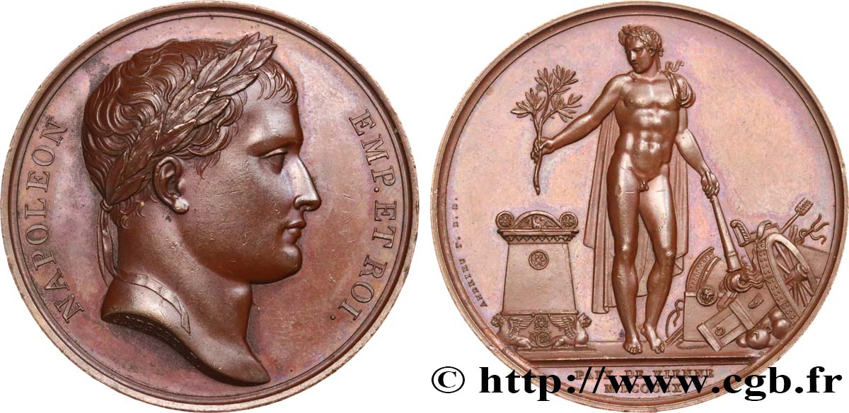 PRIMER IMPERIO Médaille, Paix de Vienne EBC