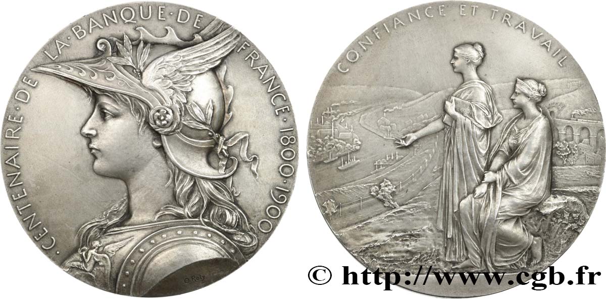 BANQUE DE FRANCE Médaille, centenaire de la Banque de France VZ