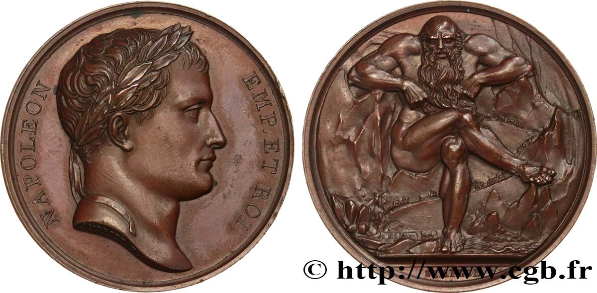 NAPOLEON S EMPIRE Médaille, Annexion du Simplon AU