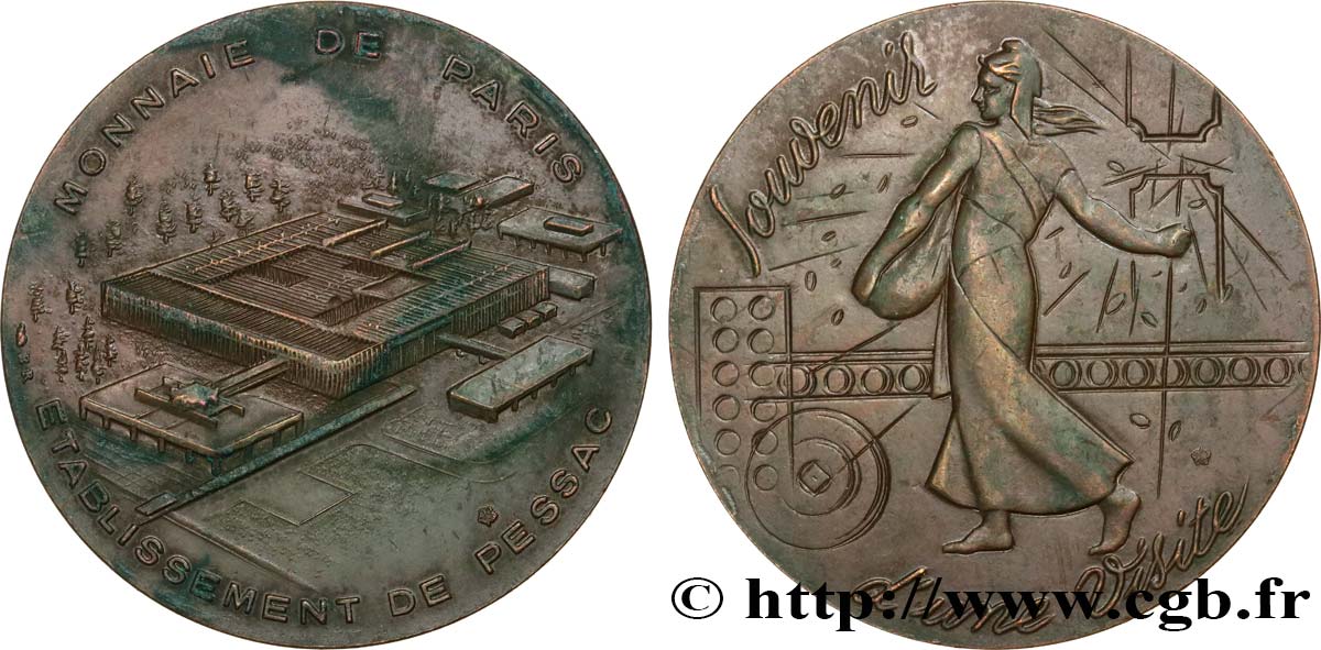 MONNAIE DE PARIS Médaille, Souvenir d’une visite TTB+