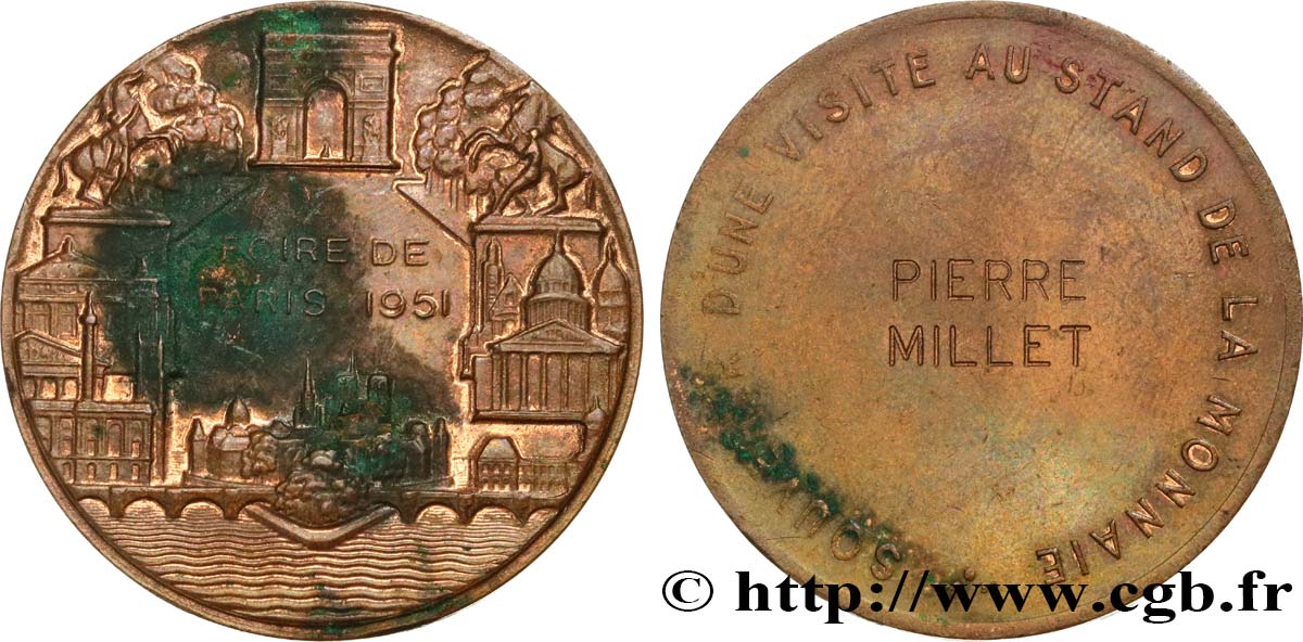 MONNAIE DE PARIS Médaille, Souvenir d’une visite TTB