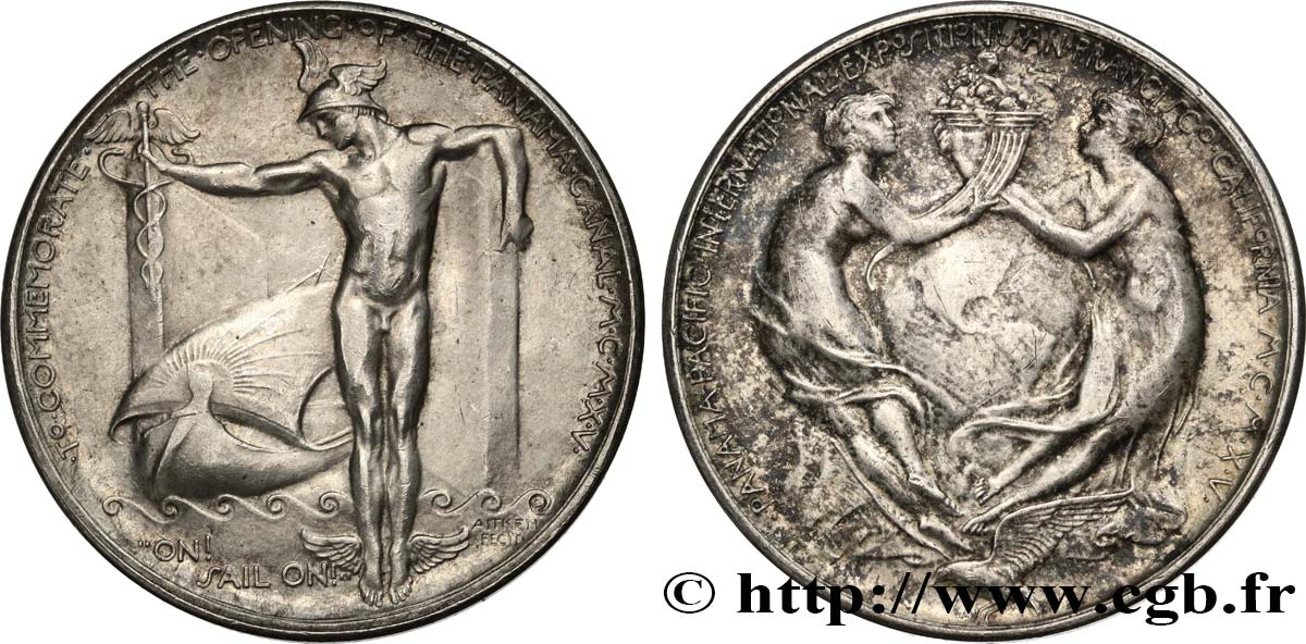 VEREINIGTE STAATEN VON AMERIKA Médaille, Exposition Panama-Pacific de San Francisco SS