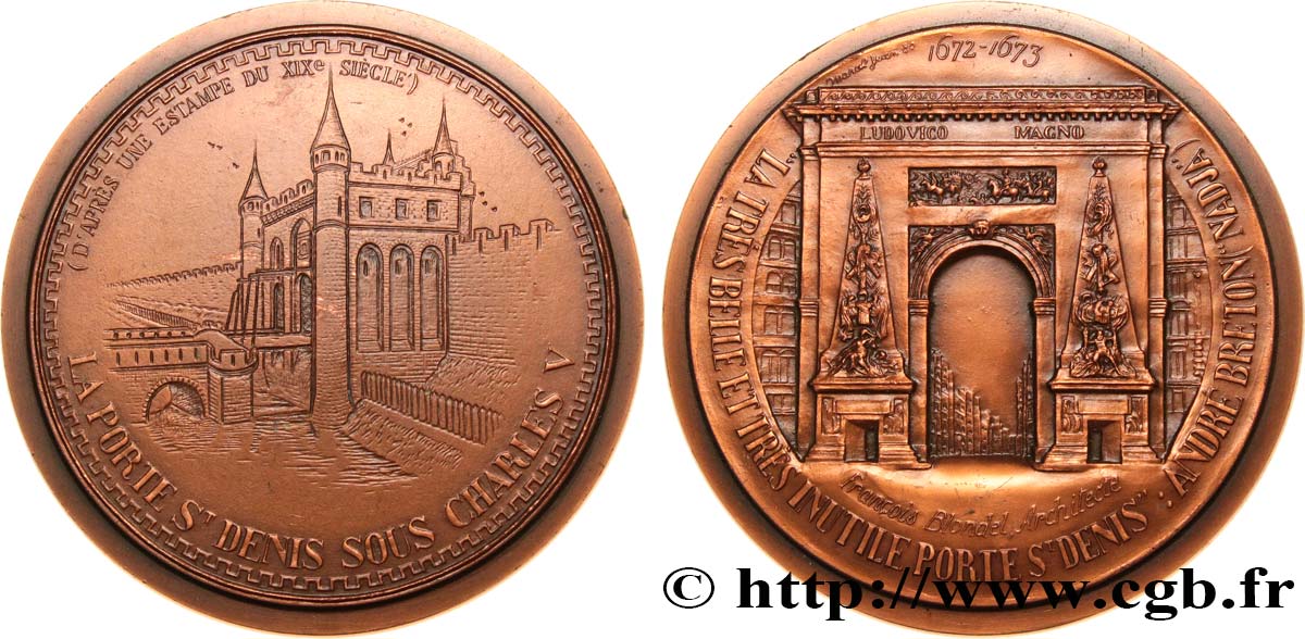 MONUMENTS ET HISTOIRE Médaille, La Porte St Denis SUP