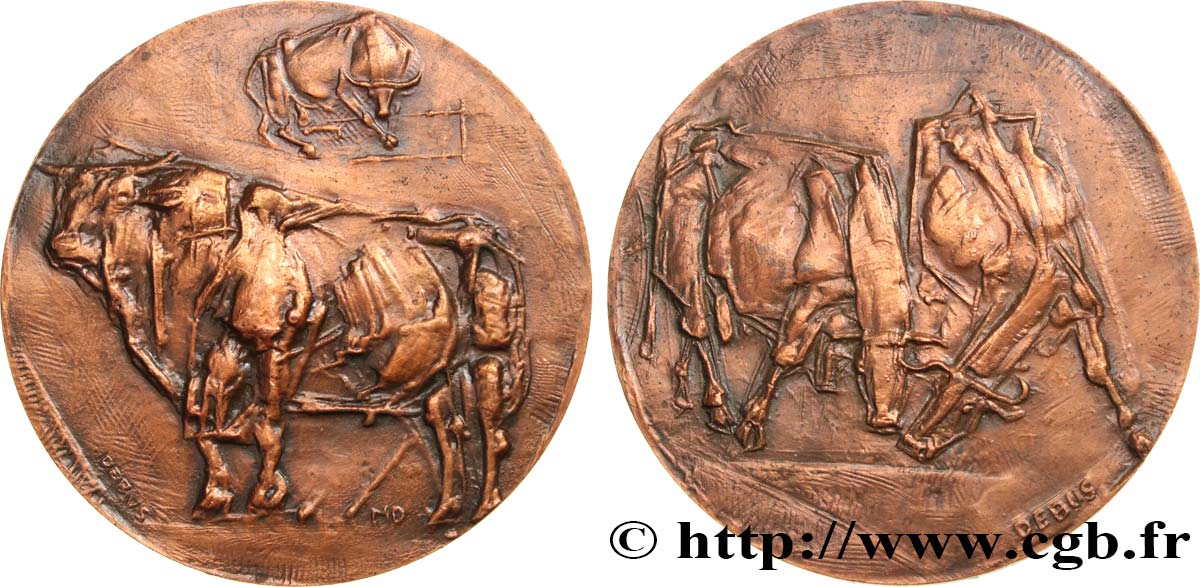ANIMALS Médaille animalière - Taureau charolais AU