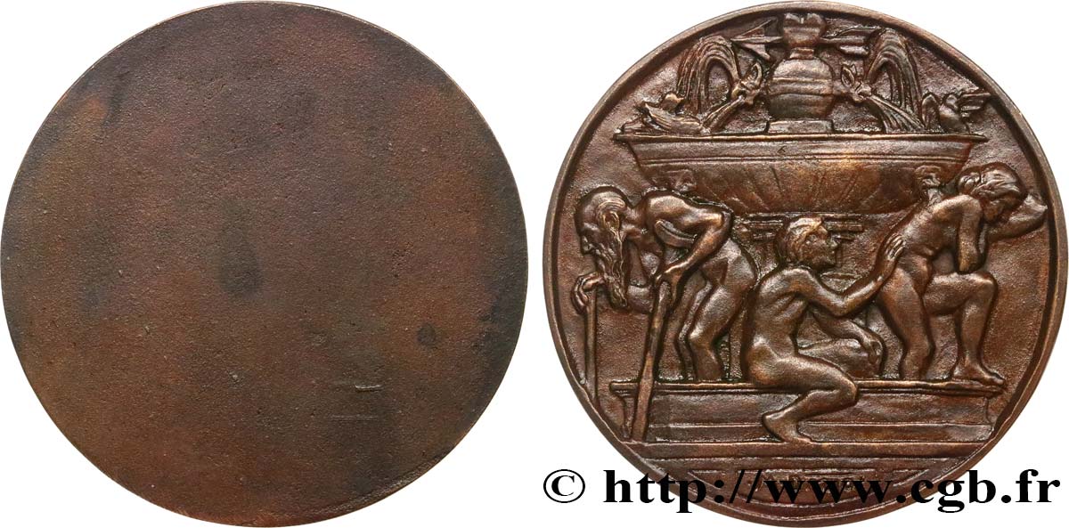 ALEMANIA Médaille de Mariage du médailleur Maximilian Dasio, tirage uniface MBC+