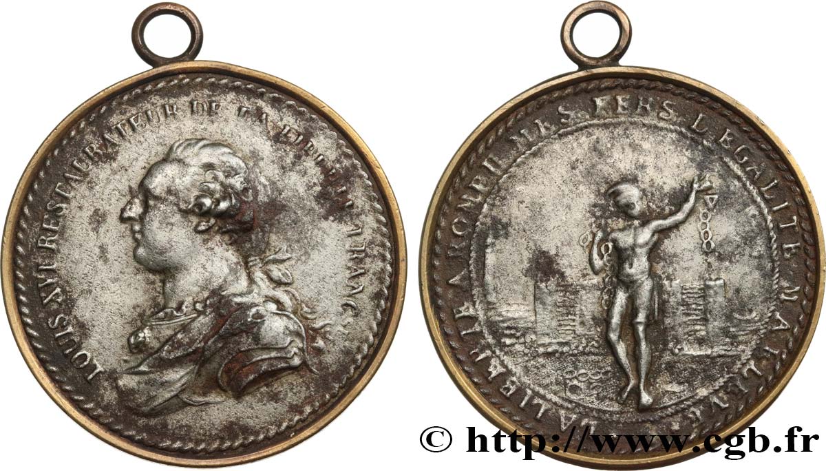 CONVENZIONE NAZIONALE Médaille de Palloy, prise de la Bastille BB