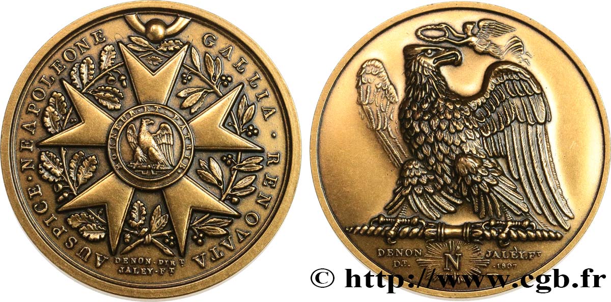 NAPOLEON S EMPIRE Médaille de récompense, refrappe AU