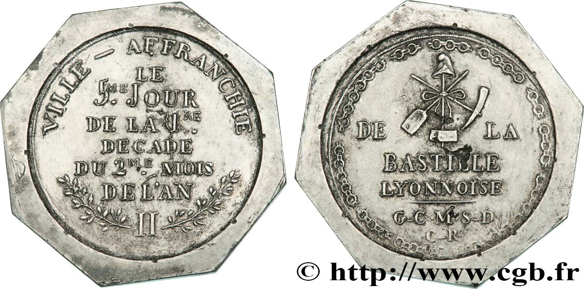 CONVENZIONE NAZIONALE Médaille, Lyon, ville affranchie q.SPL