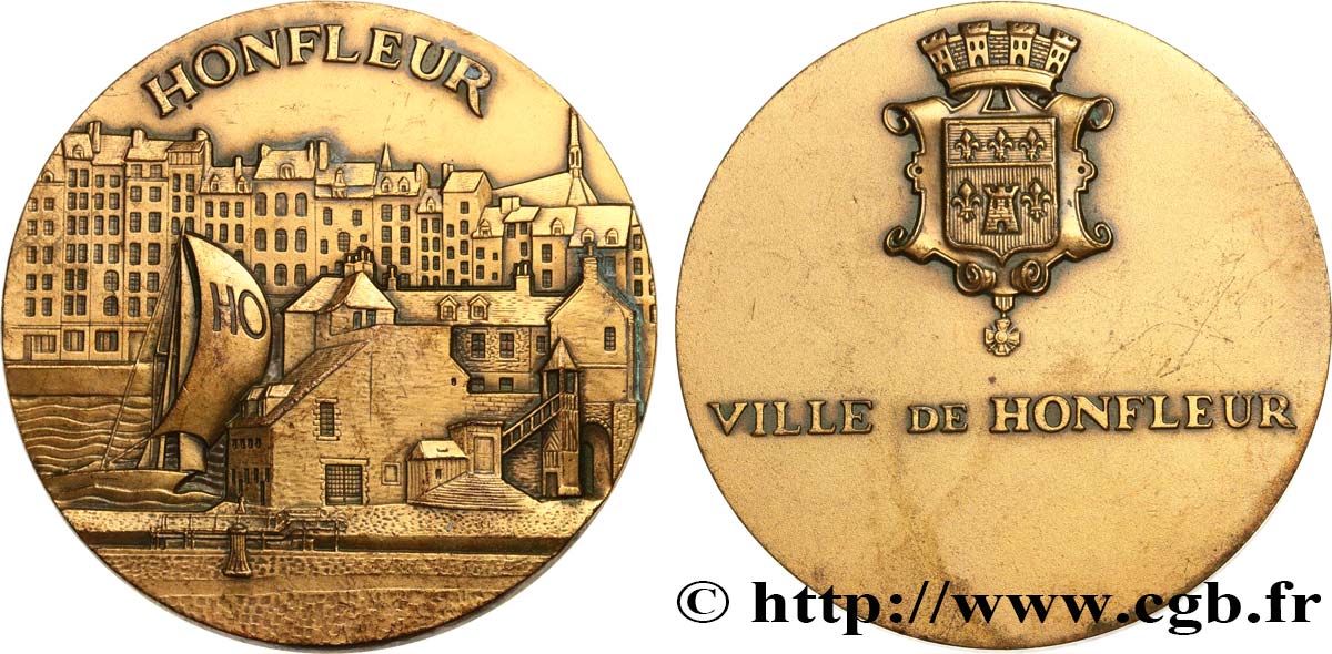NORMANDY (GENTRY AND TOWNS OF...) Médaille, Honfleur AU