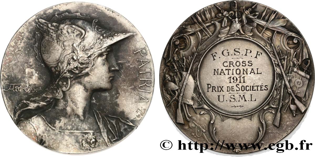 SPORT UNIONS Médaille PATRIA, Prix de Sociétés, Cross Nationale SS/fVZ