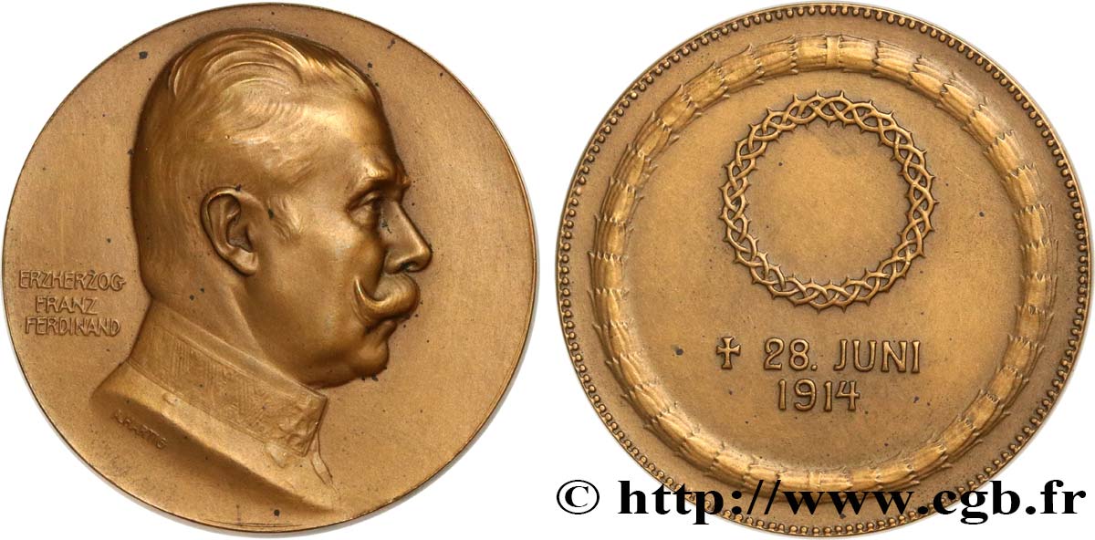 ÖSTERREICH Médaille, François Ferdinand fVZ